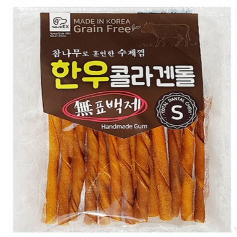 비제이마켓 반려견 한우 콜라겐 롤 S 강아지한우롤 강아지한우간식 애견한우간식