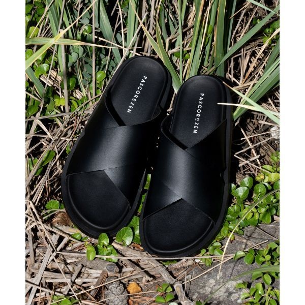 PASC오로 OROZEN JC6605 덴버 크로스 슬리퍼 블랙 169172