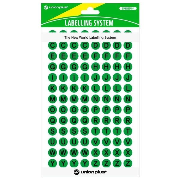 [하프클럽]원형스티커 8매입 벳 스티커 9mm 컬러스티커 그린