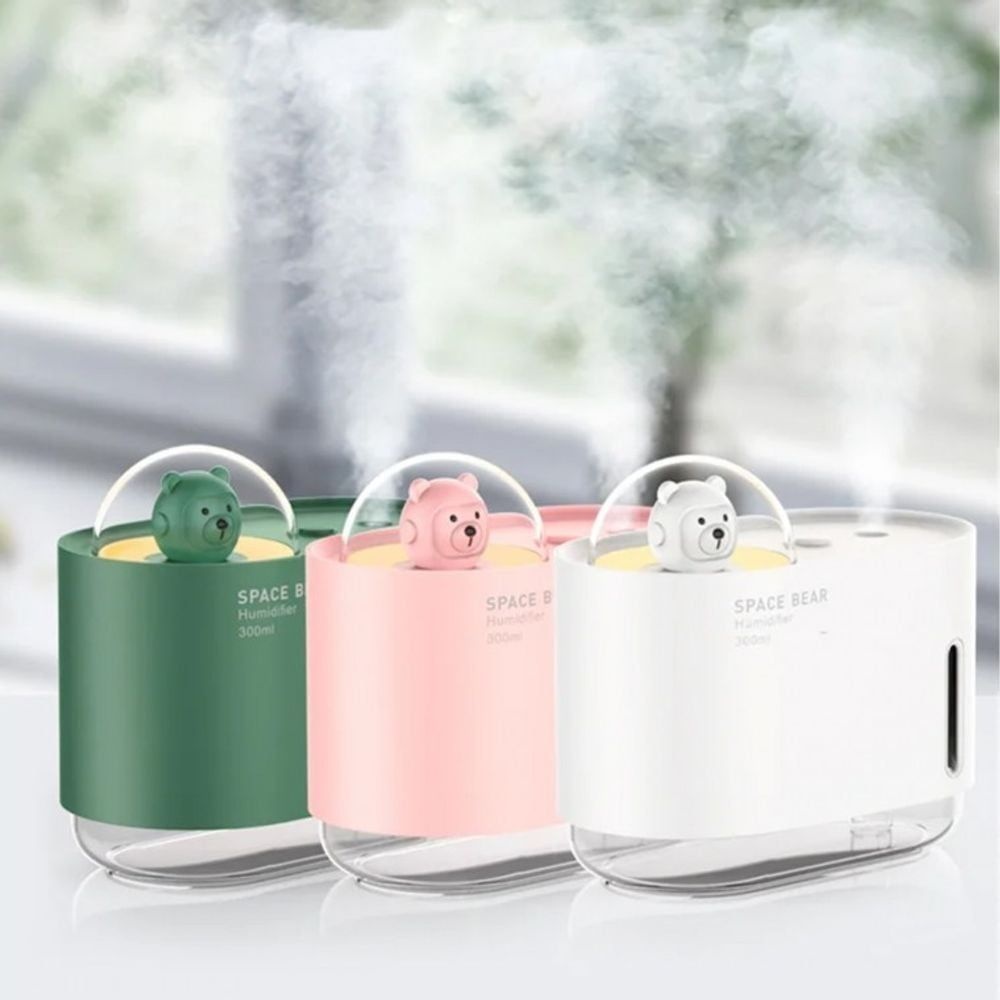 베어 미니 가습기 저소음 USB LED 무드등  FI11-q3
