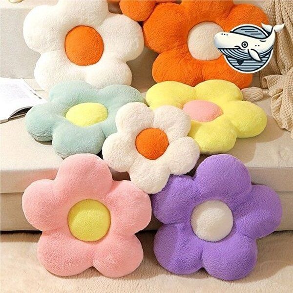고품질 다양한 색상 데이지 꽃 쿠션 부드러운 방석 쿠션커버 쇼파쿠션 소파쿠션 쇼파쿠션커버 WFH1IDN
