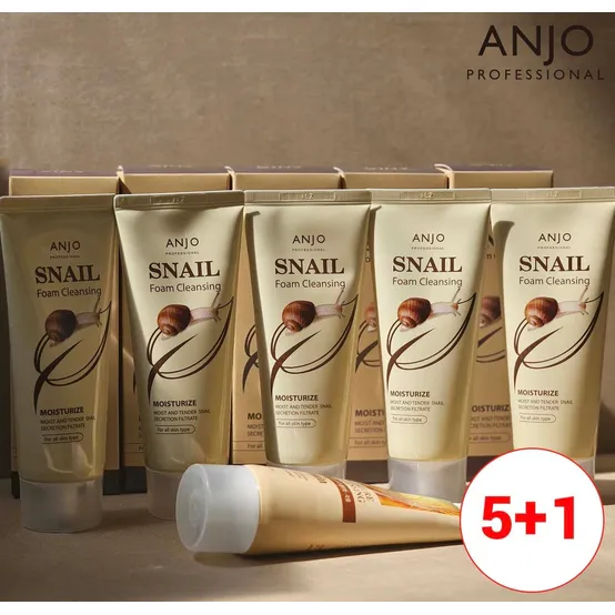 [앙쥬] [5개 세트+1개 증정] 달팽이영양 딥클렌징폼 100ml
