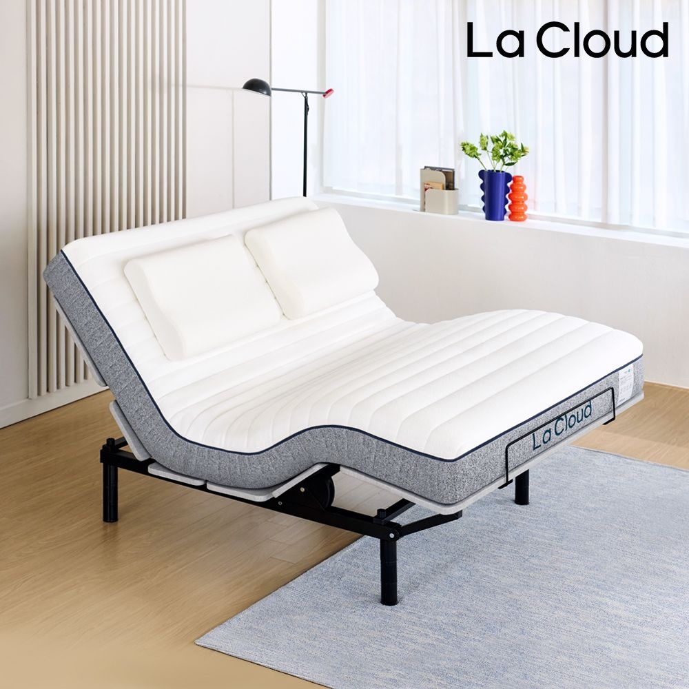 라클라우드 [10%카드할인] 라클라우드 EZ모션 + 메모리폼 매트리스 K20cm / 전동침대 모션베드 (정상가360만원)