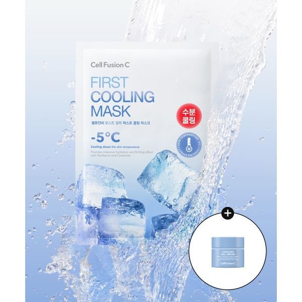 매장정품 CELL FUSION C 퍼스트 쿨링 마스크 10매 + [증정] 젤 크림 10ml