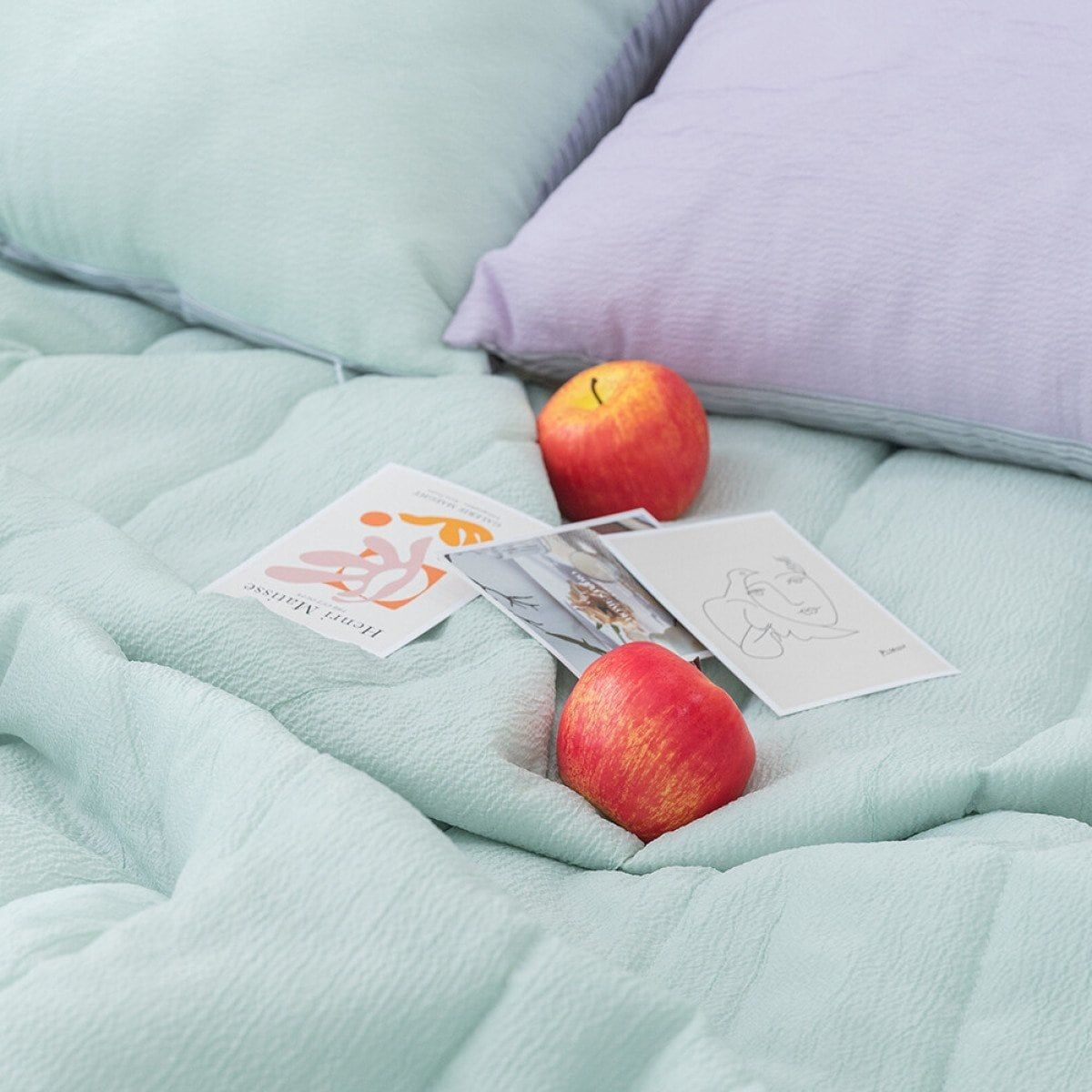 PARFAIT 리플 순면 여름 침구 누비이불배게세트 Q 274736