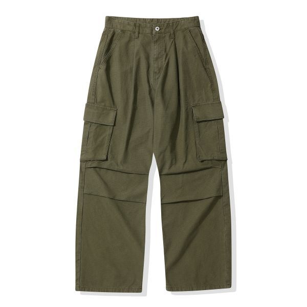 <매장정품> 코드그라피 CGP 와이드 카고 코튼 립스탑 팬츠_카키 CBEUUWP304KK 473843