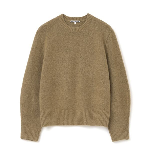 (MD PICK) 밀로 MILLO ARCHIVE 크롭 실루엣 니트 (밀크 브라운) ML425MBW 109348