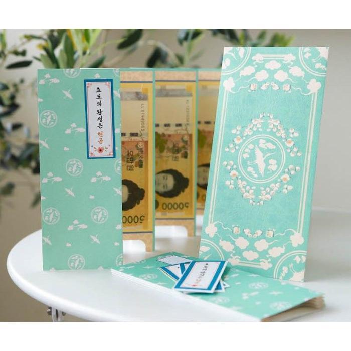 병풍 (고려청자 반전 이색 봉투 ) 용돈 용돈박스 박스 부모님