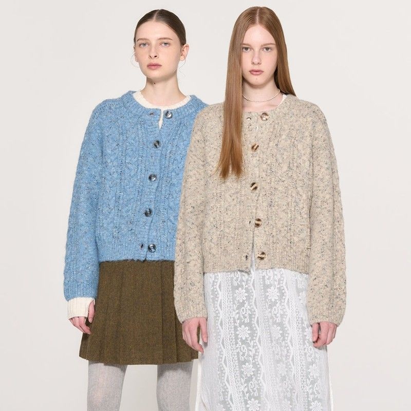 제너럴아이디어 울 더스트 케이블 가디건 3COL / WBD3L04522 661644