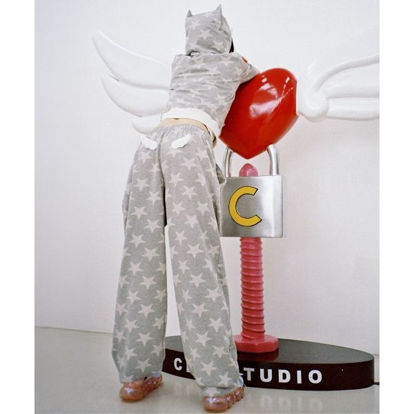 매장정품 CLUT STUDIO 별의 천사 날개 트랙 팬츠 - 그레이
