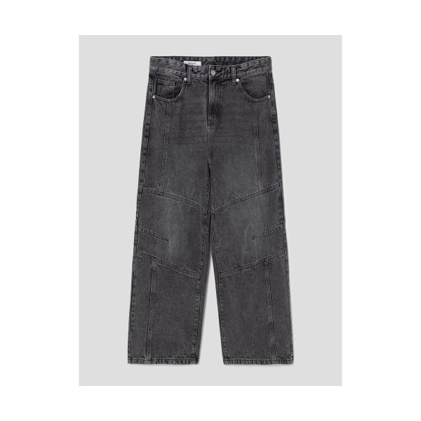 (국내매장정품) 에잇세컨즈 8SECONDS 절개 바이커 데님 팬츠 라이트 그레이 214921AP22 157035