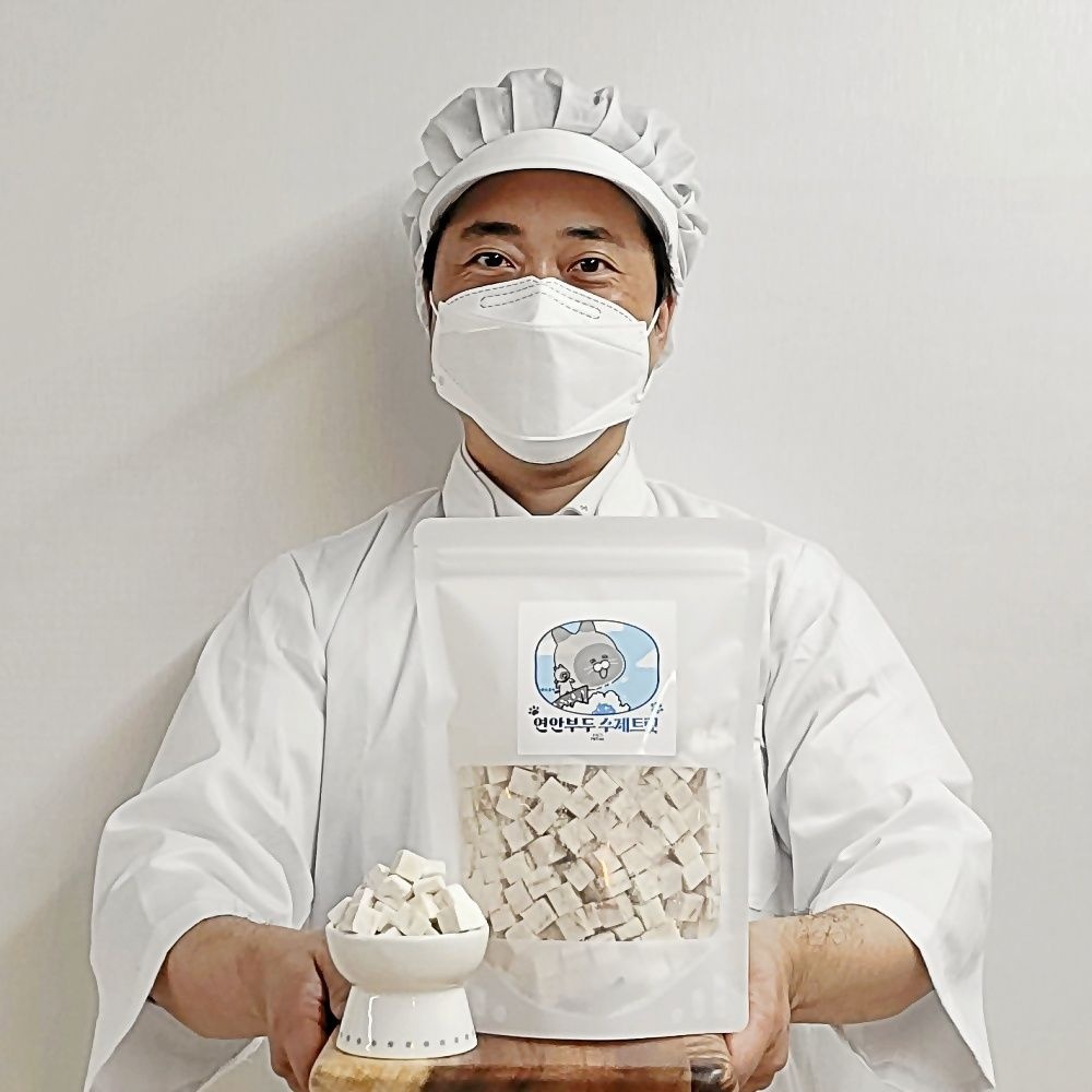 [펫502] 연안부두 대용량 북어트릿 100g 동결건조 수제간식 미니 큐브 트릿