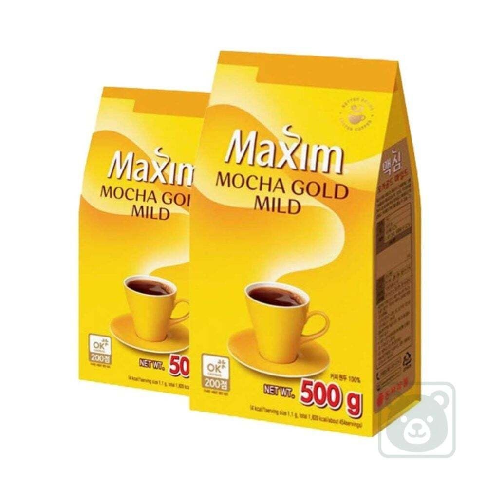 꼭필스토어협력사 꼭필스 맥심 모카골드 커피리필 500G 2개 맥심마일드 리필커피 커피음료