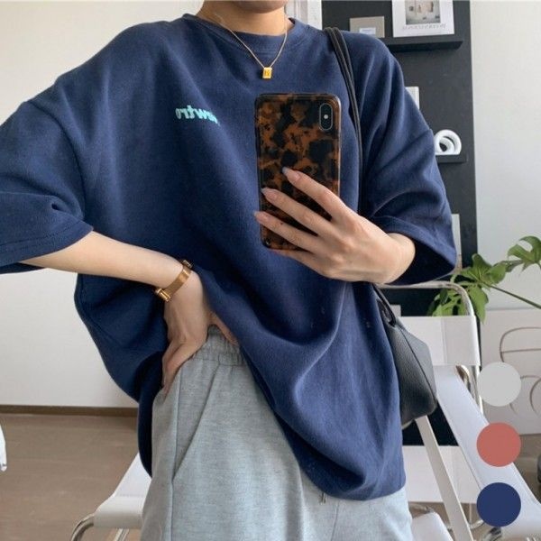 [하프클럽]MNO 레이디스 뉴트로 오퍼핏 스타일링 하프슬리브 모던상의