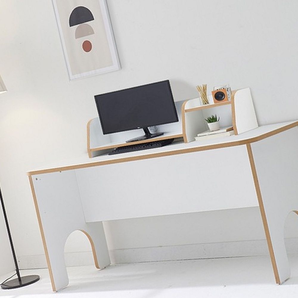 이와샘협력사 컴퓨터 책상 1600 모니터받침대 포함 재택근무 게이밍