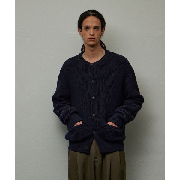 LEARVE 카멜리아 라운드넥 니트가디건 네이비 LE6SNT01-NA 209691