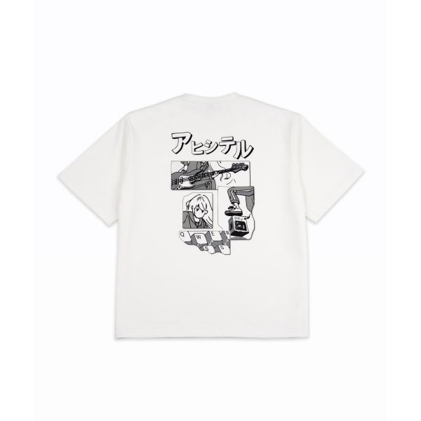 &lt;매장정품&gt; ANOBLIR 카툰 드로잉 티셔츠 화이트 AKS08T10DMC 123812