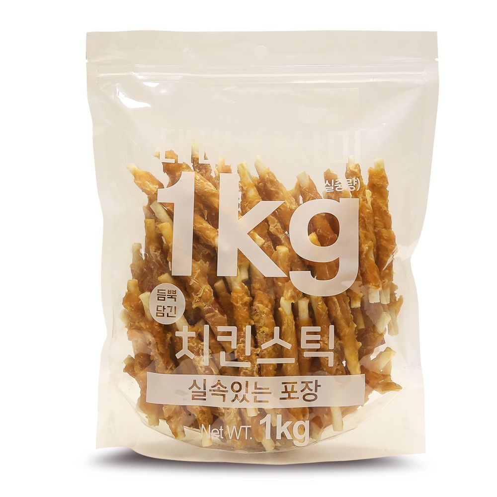 테비 사사미 1kg 치킨스틱 강아지간식