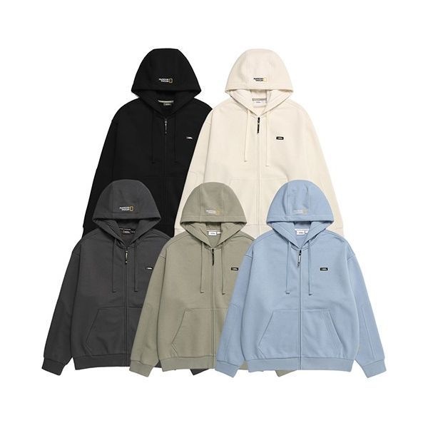 {매장정품} 내셔널지오그래픽 NATIONAL GEOGRAPHIC N233UFT901 컴포터블 오버핏 트레이닝 후드 집업 5종 택1 1010122