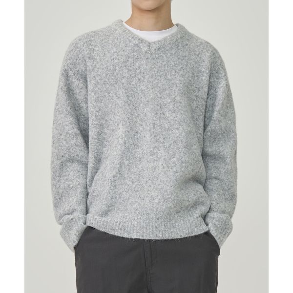 <매장정품> 토피 TOFFEE 퍼지 브이넥 니트 (MELANGE GREY) T5F-FVNKN43MG 172046