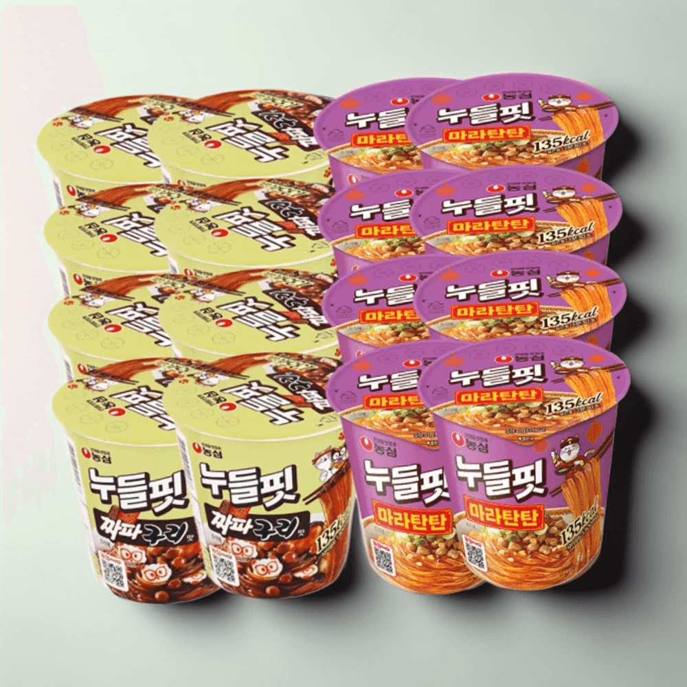 농심 누들핏 짜파구리맛 8개 + 마라탄탄 8개 (총 16개)