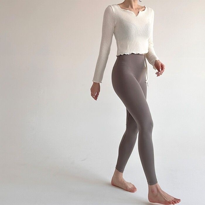 더클립 브리치 / 샌드 하이웨스트 쫀쫀 레깅스 에슬레져룩 654369