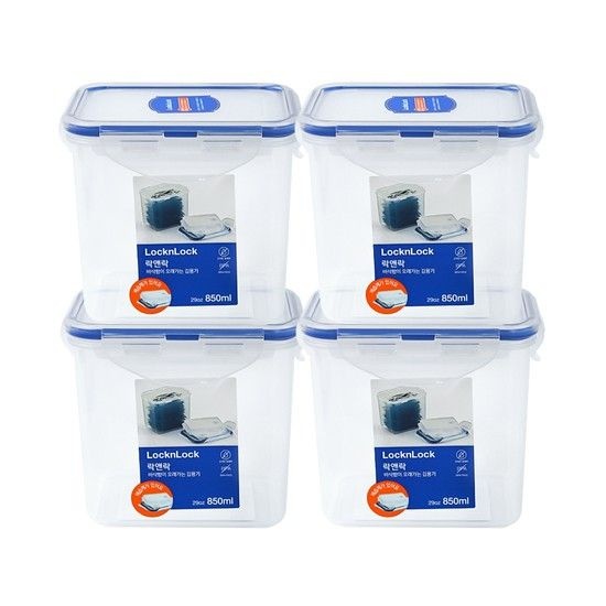 락앤락 김보관용기 850ml x 4개 / HPL808SC