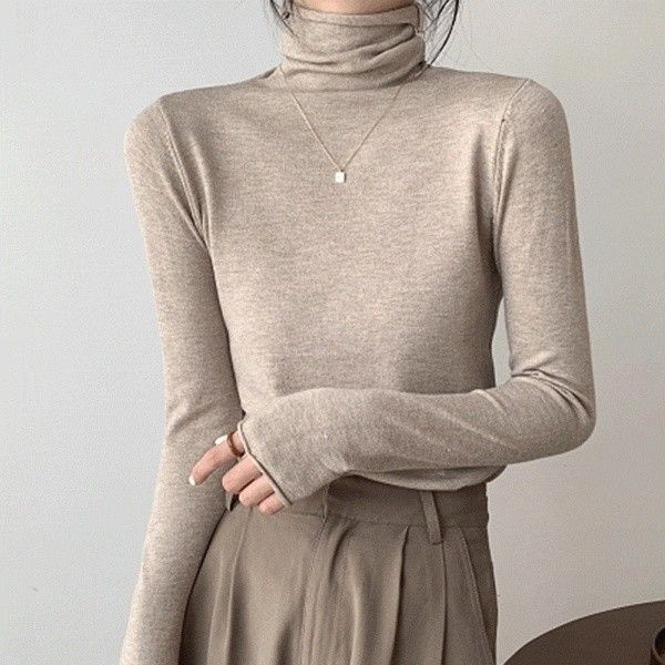 고르 쫀쫀 소프트 목폴라 티셔츠 659125