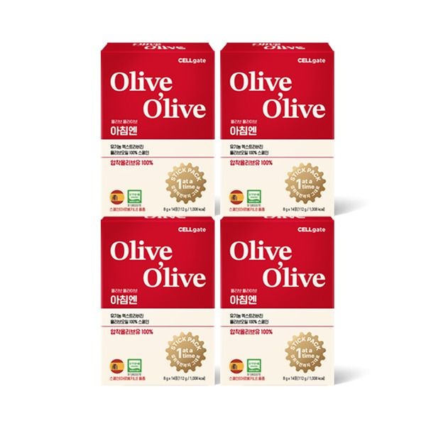[셀게이트] [4박스] 올리브 올라이브 아침엔 유기농 엑스트라버진 올리브오일 스페인