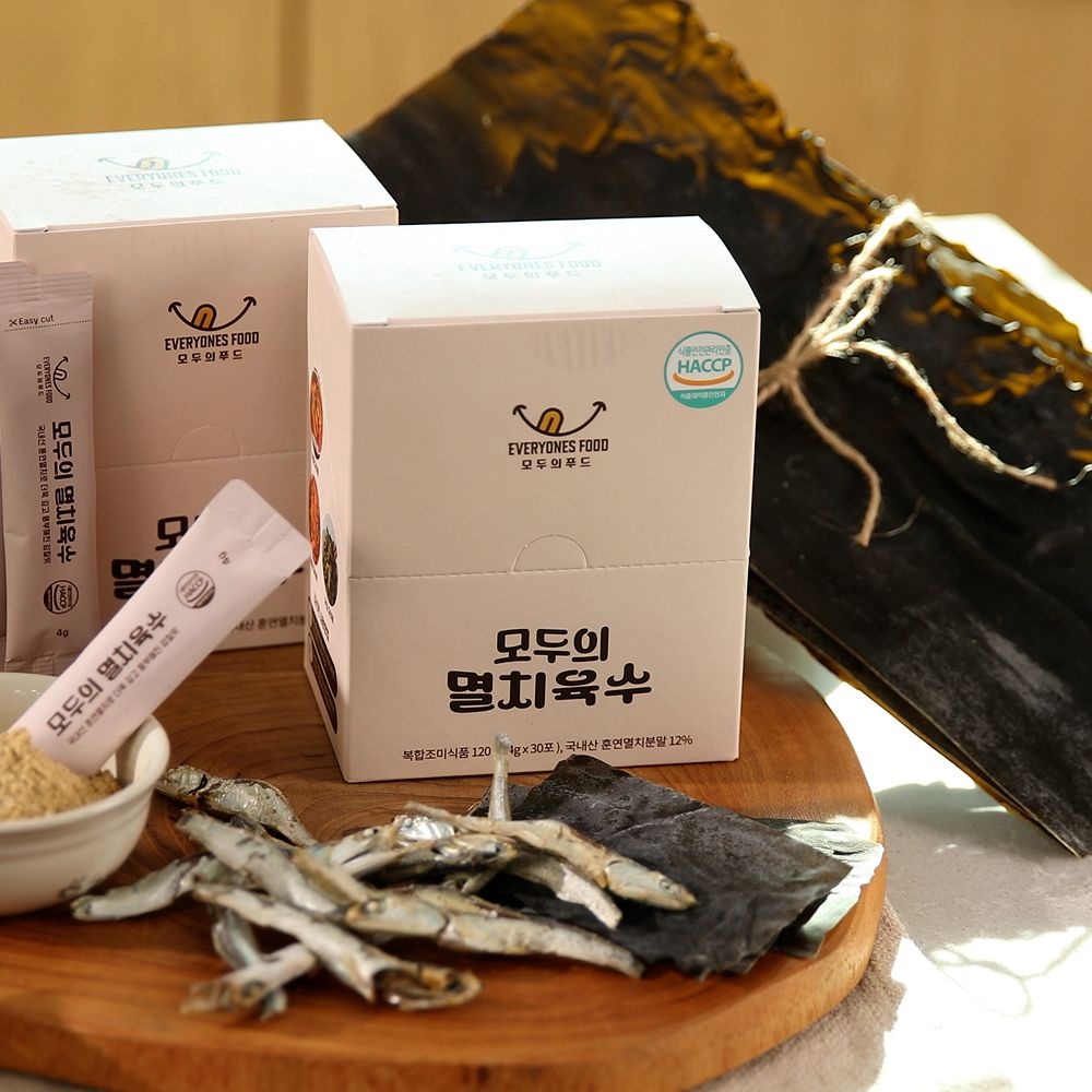 모두의 멸치육수 120g x 3개 90인분 코인 분말 동전 가루 육수