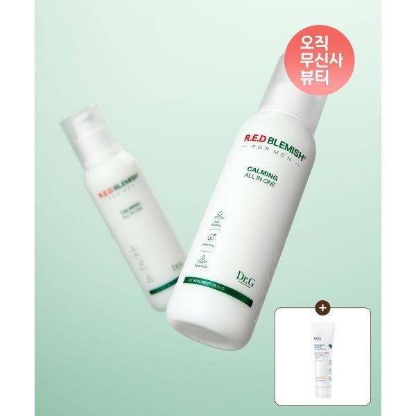 닥터지 크림10mL1+1레드 블레미쉬 포 맨 진정 올인원 150mL