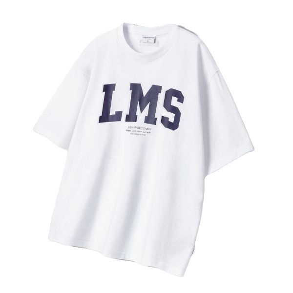 [오늘출발] 리메인세컨드 시그니처 LMS 로고 오버핏 반팔 티 화이트 매장정품 218242