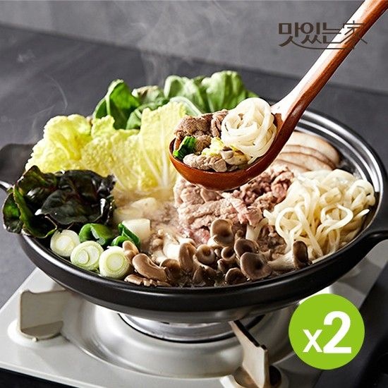 채선당  샤브샤브 밀키트 2인분x2세트_총4인분+추가 백합칼국수