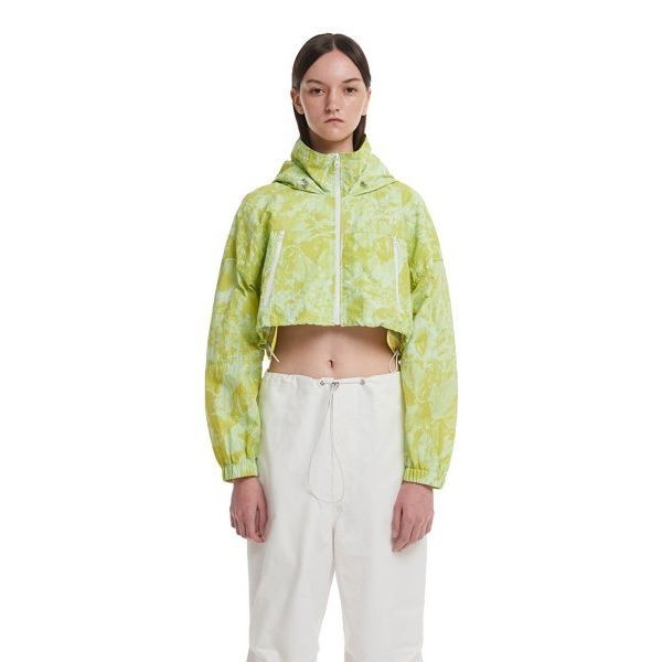 TRUNK PROJECT Tie-dye Cropped Jacket_Green 396186