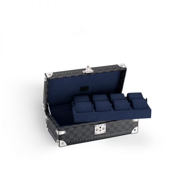 [해외] 루이비통 프랑스 백회점 한정수량 관세 포함 루이비통 시계 8개 상자 다미에 그라파이트 캔버스 N48226 국내 A/S 가능