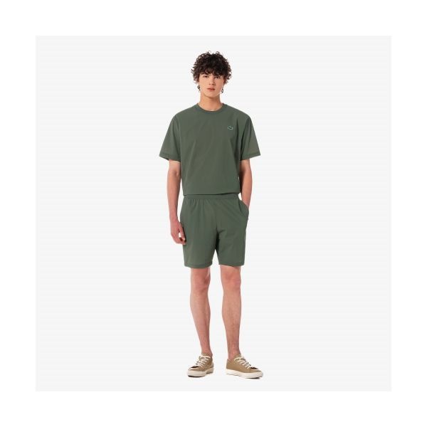 <매장정품> 라코스테 LACOSTE 남성 우븐 셋업 쇼츠 [카키] GH314E-55GBMY 426953