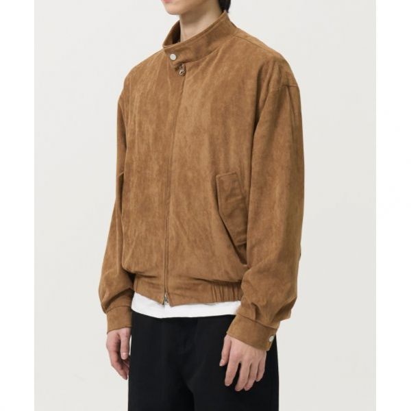 :매장정품: 토피 TOFFEE 2WAY 스냅 스웨이드 블루종 자켓 (BROWN) 203458 911RB