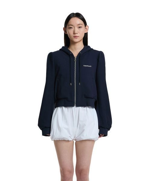 trunkproject Padded Shoulder Hoodie JacketNavy