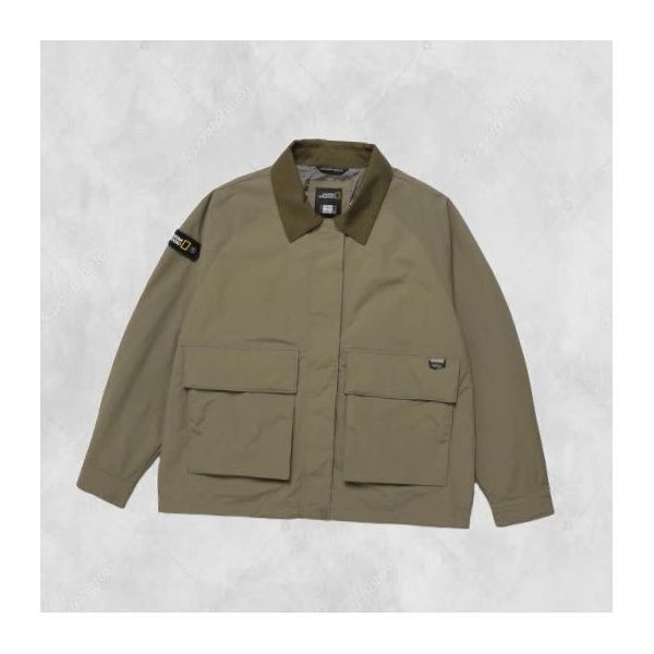 내셔널지오그래픽 N243MJP020 카라배색 아웃포켓 헌팅 자켓 K MOCHA 243436 FE4401953-E2B