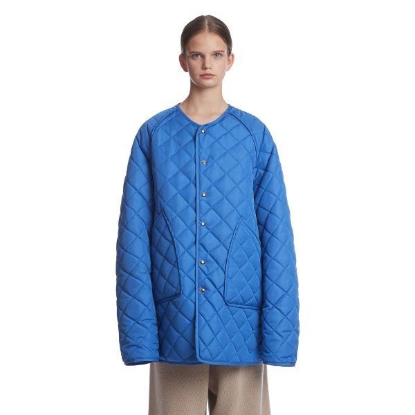 TRUNK PROJECT Quilted Jacket_Blue 387372