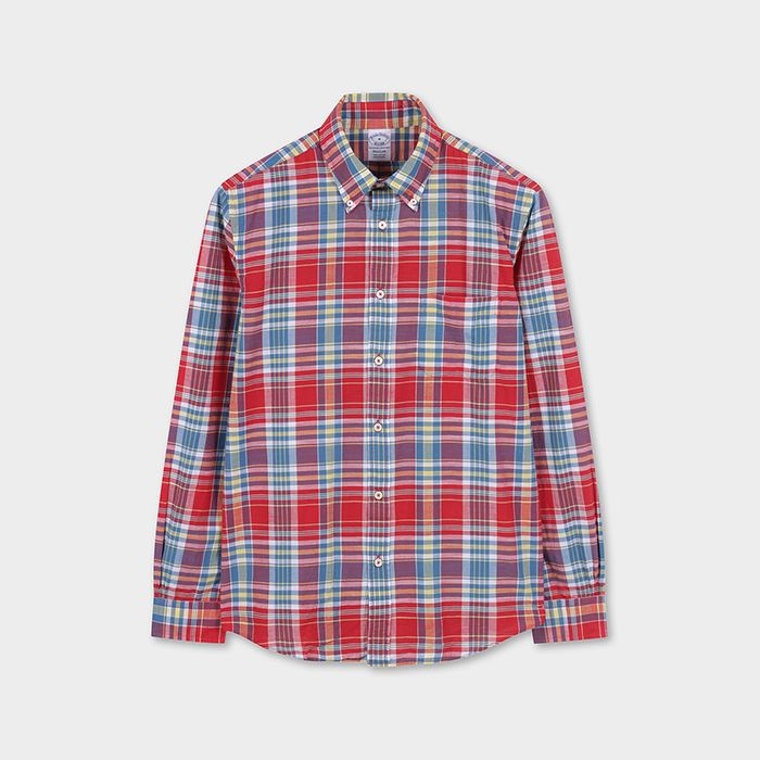 [롯데백화점] 브룩스 브라더스 마드라스 셔츠 (레드) (BBTHMM79087FM)