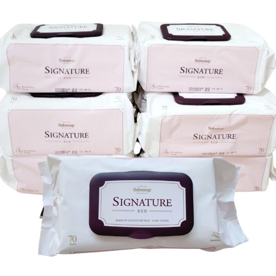 베베숲 물티슈 시그니처 레드 70매 20팩(80gsm)
