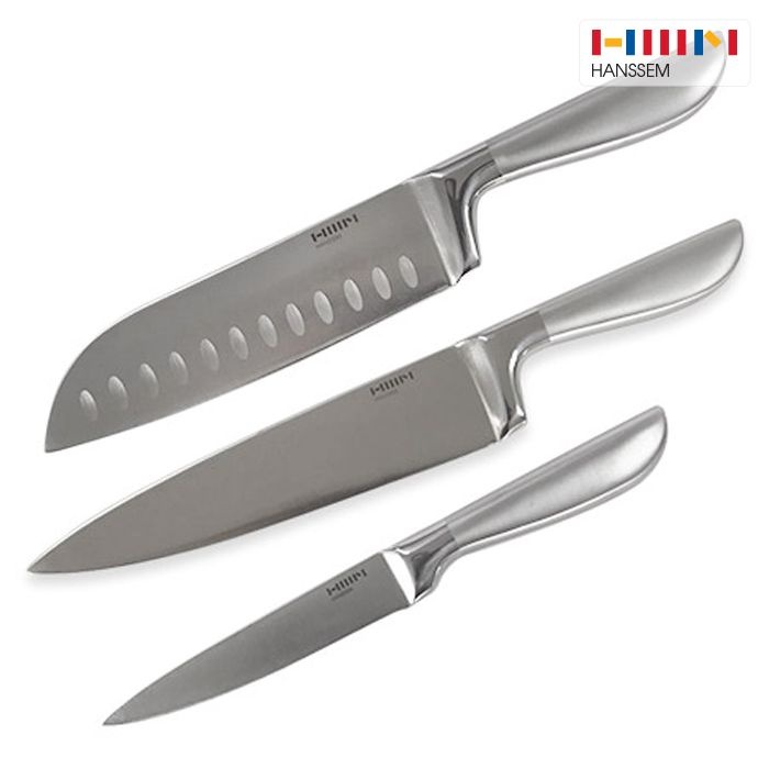 한샘 올스텐 핸들 주방칼 3종 칼세트 과도+산도쿠+쉐프 - 식칼 추천 식도 부엌