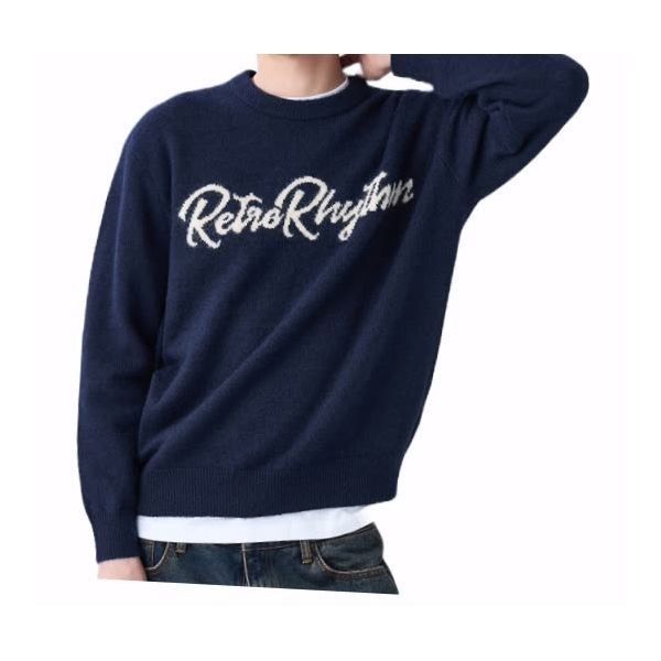 탑텐 TOPTEN 남성 울블렌드 레터링 스웨터_MSF4ER1922 MSF4ER1922 316958 [매장상품]