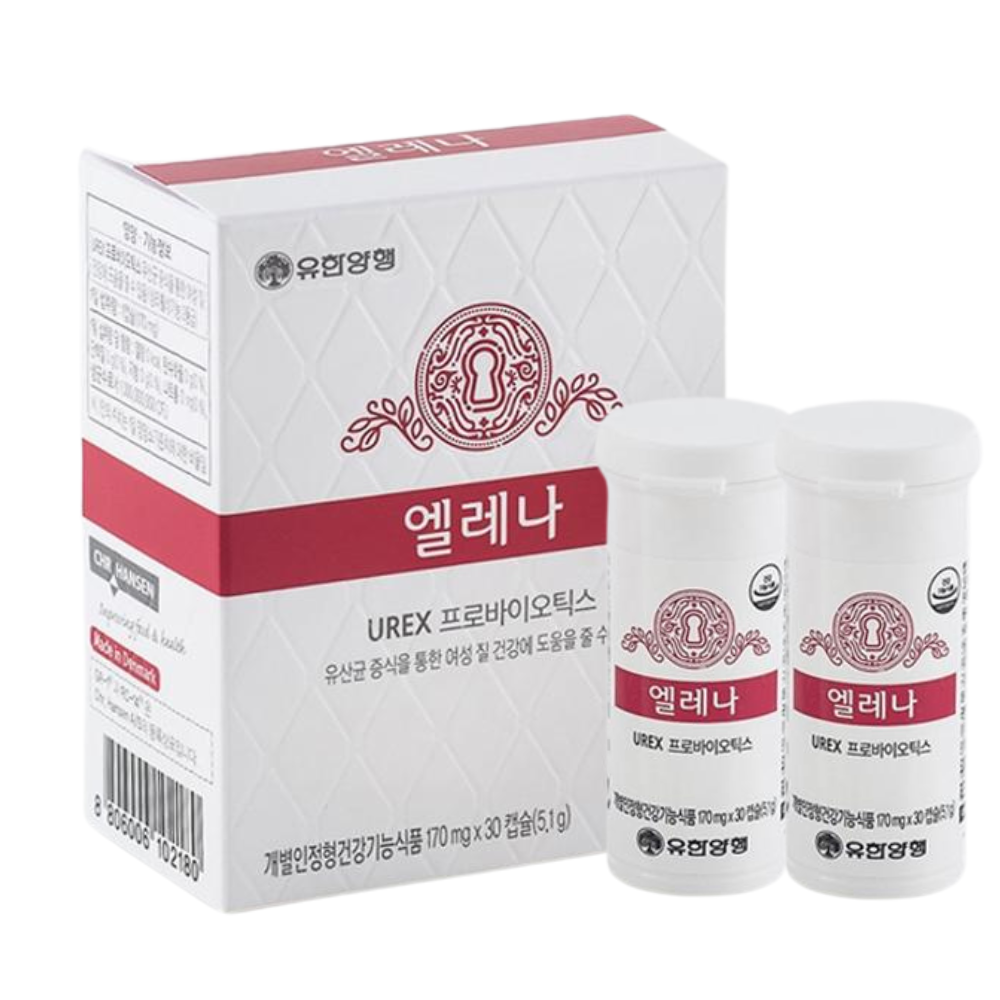 [유한양행]유한양행 엘레나 질유산균 60캡슐 2개월분 여성 질건강 UREX 프로바이오틱스 : 롯데ON