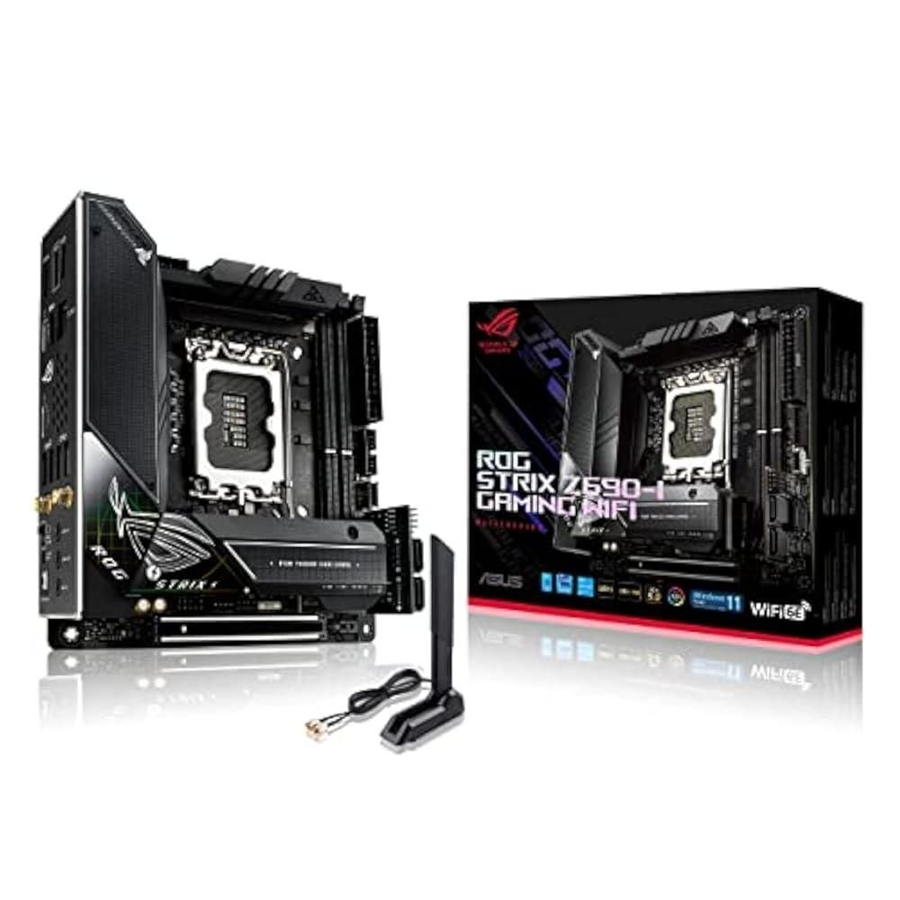 [해외] ASUS ROG-STRIX-Z690-I-GAMING-WIFI 인텔 Z690 LGA 1700 mini ITX