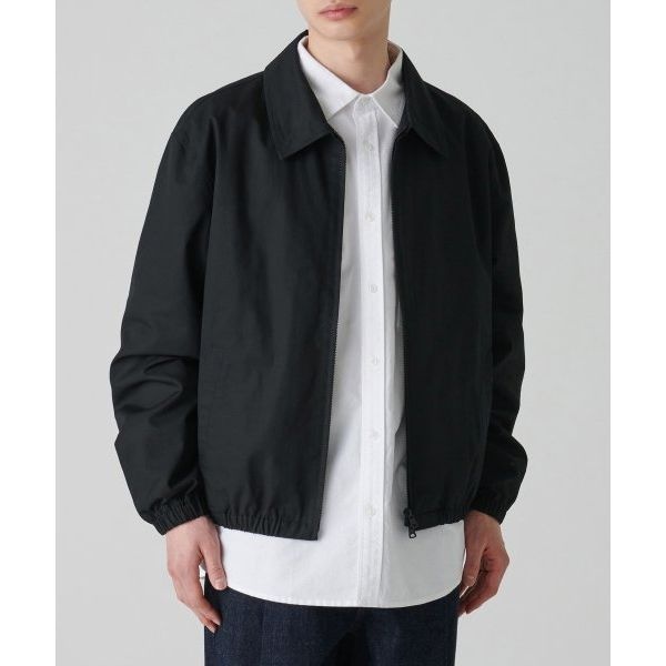 MUSINSA STANDARD 코튼 미니멀 블루종 재킷 [블랙] 203458