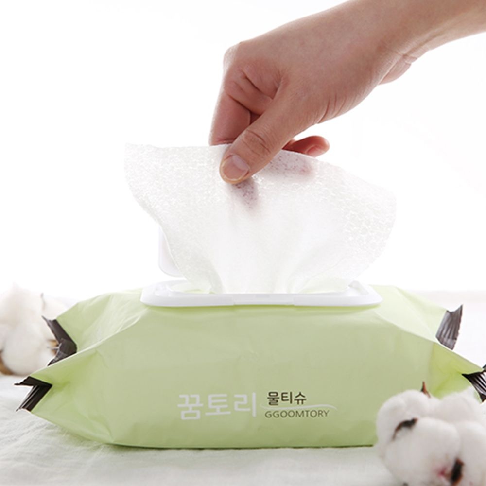 꿈토리물티슈 뉴 가득찬 챔프 55gsm 대용량 물티슈 무향 엠보싱 100매 5팩+5팩