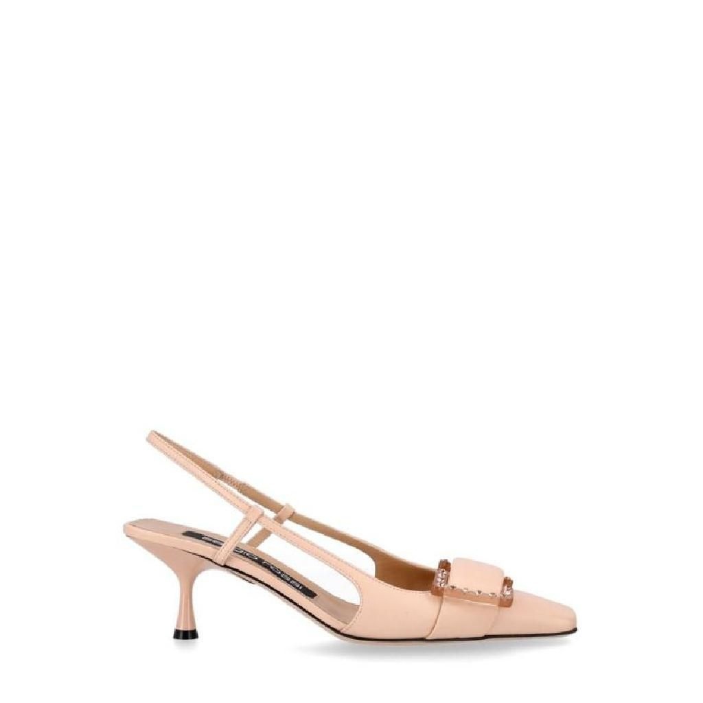 세르지오 로시 Sergio Rossi 슬링백 버클 펌프스 A94350MFI660120 POWDER TP943332169