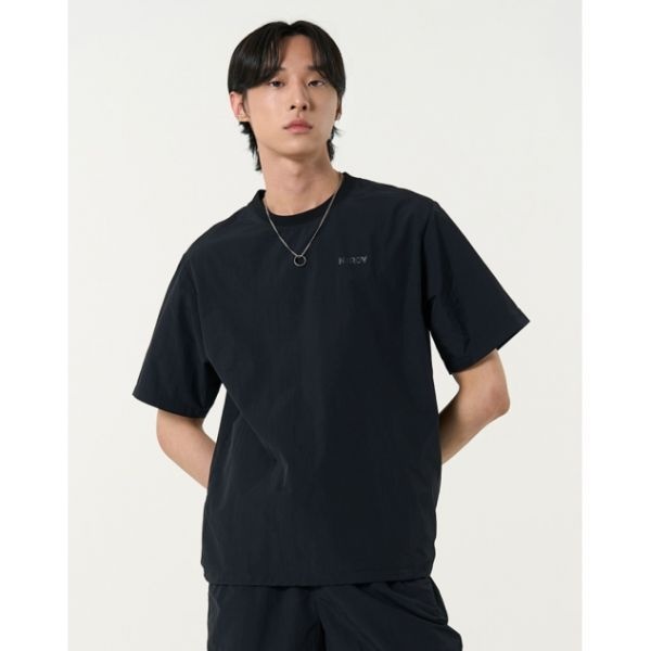 브랜드정품 널디 NDY 우븐 베이직 반팔 티셔츠 블랙 234450